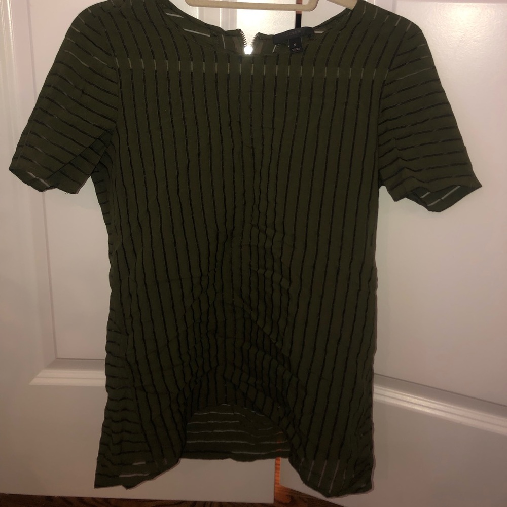 Jcrew Green Short Sleeve Top